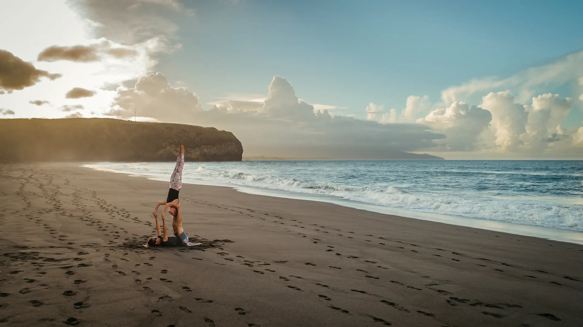 Acroyoga in São Miguel Island