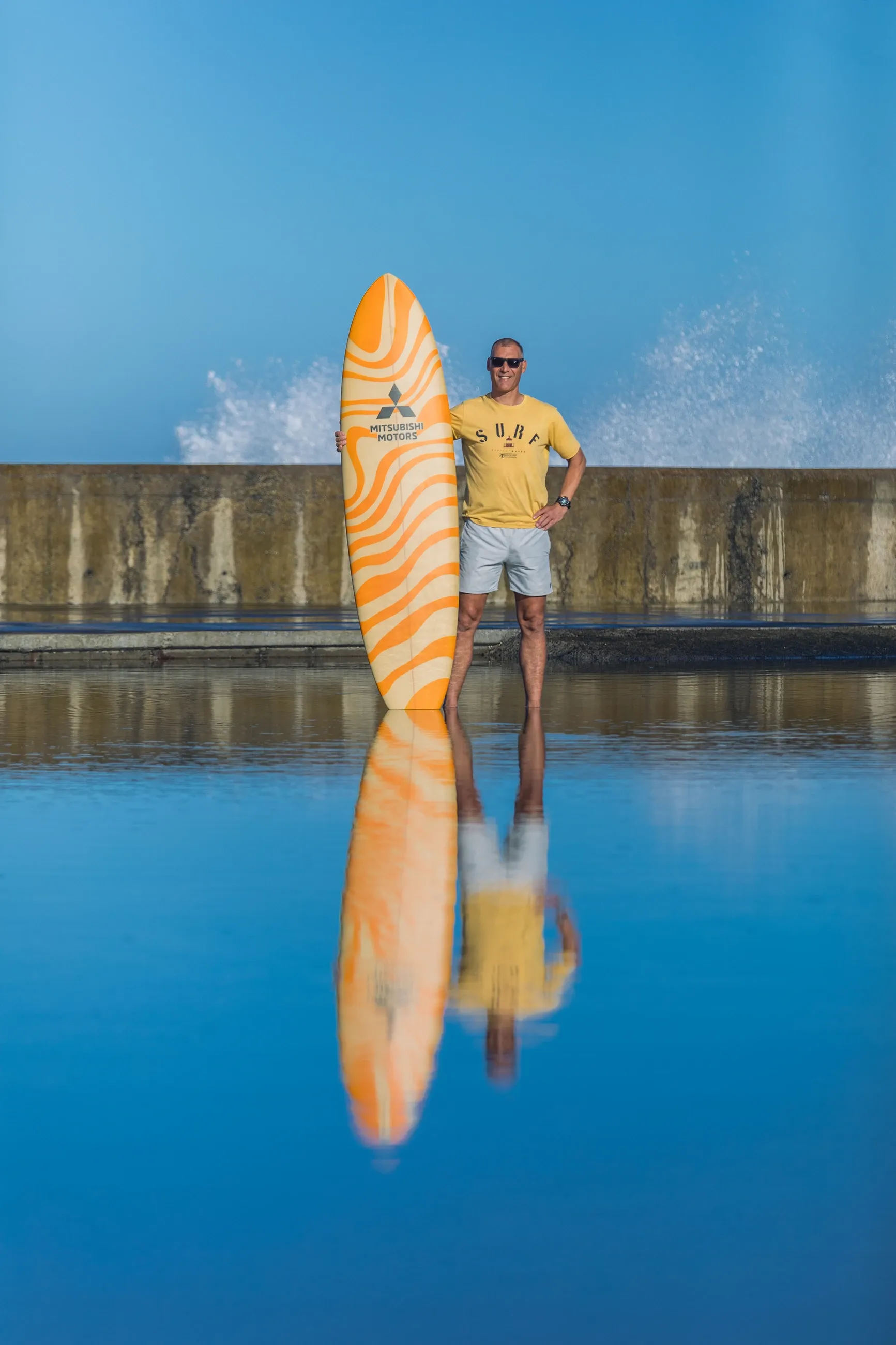 Marco's new Surfboard